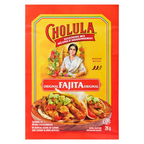 Cholula Seasoning Mix Original Fajita Medium 28 g