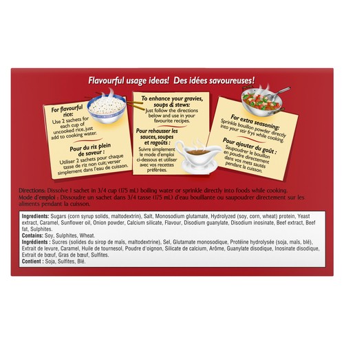OXO Bouillon Sachets Beef 16 Count 72 g