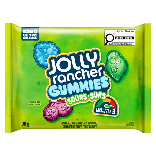 Jolly Rancher Gummies Sours King Size 96 g