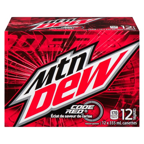 Mountain Dew Soda Code Red Cherry 12 x 355 ml