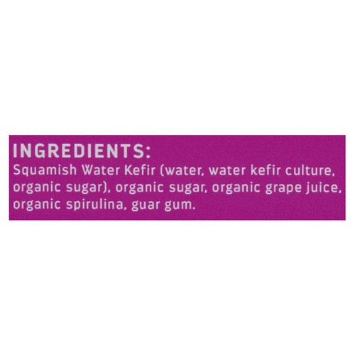 Squamish Water Kefir Frozen Plant Based Popsicle Grape 4 x 80 ml