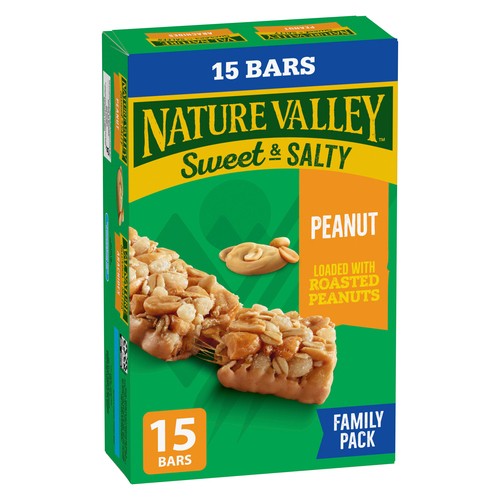 Nature Valley Sweet & Salty Granola Bars Peanut Family Pack 15 x 35 g