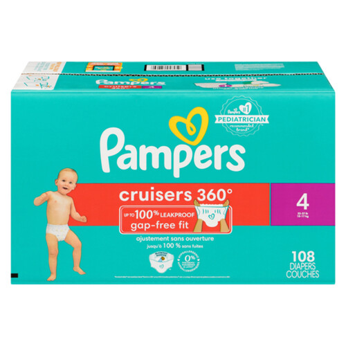 Pampers Diapers Cruiser 360 Size 4 108 Count