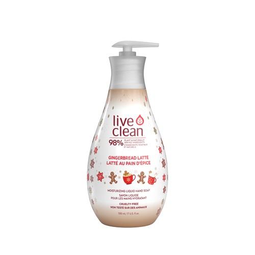 Live Clean Liquid Hand Soap Moisturizing Gingerbread Latte 500 ml