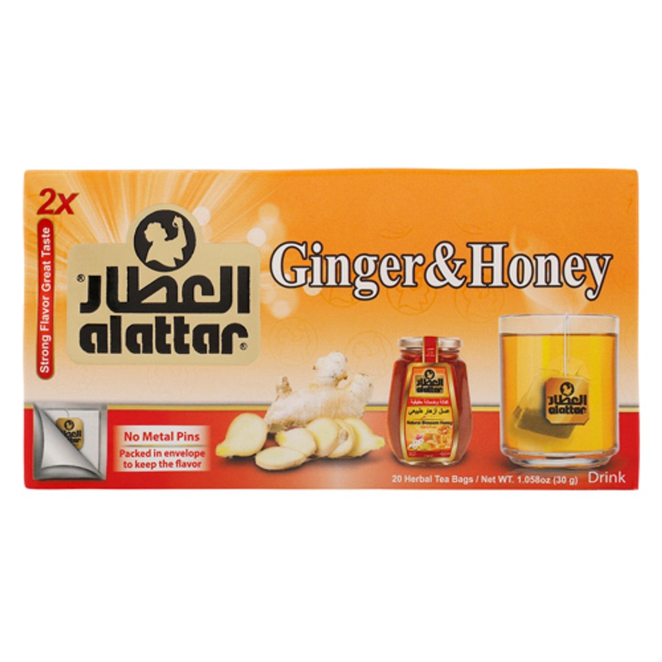 Alattar Ginger & Honey 20 Tea Bags - Voilà Online Groceries & Offers