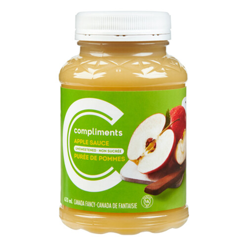 Compliments Apple Sauce Unsweetened 620 ml