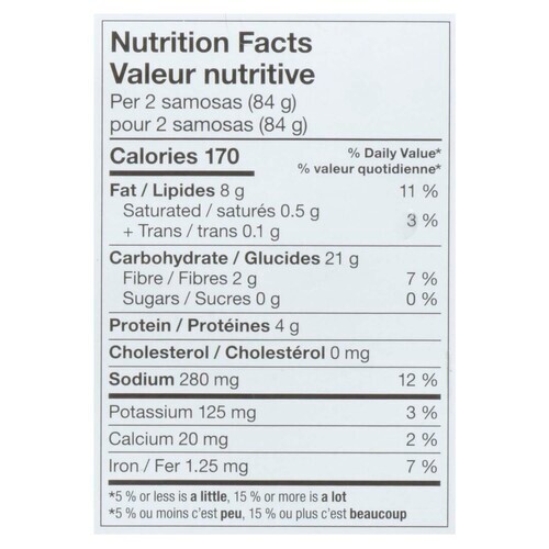 Compliments Frozen Samosas Vegetable 252 g