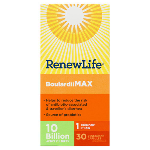 Renew Life Boulardii Max Vegetarian Capsules 30 Count