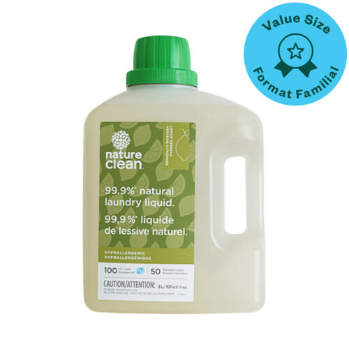 Nature Clean Liquid Laundry Detergent Lemon Verbena Value Size 3 L