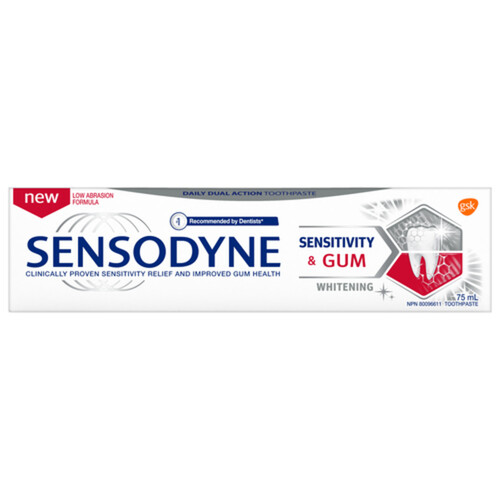 Sensodyne Toothpaste Sensitive & Gum Whitening 75 ml