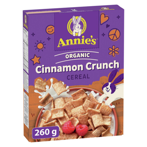 Annie’s Organic Cinnamon Crunch Breakfast Cereal Whole Grain 260 g