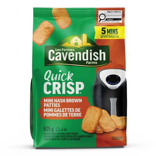 Cavendish Farms Quick Crisp Mini Hash Brown Patties 625 g