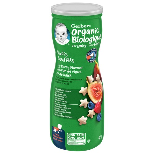 Gerber Organic Puffs Fig Berry Baby Snacks 42 g