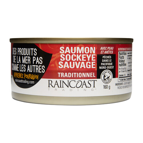 Raincoast Trading Wild Sockeye Salmon Traditional 160 g