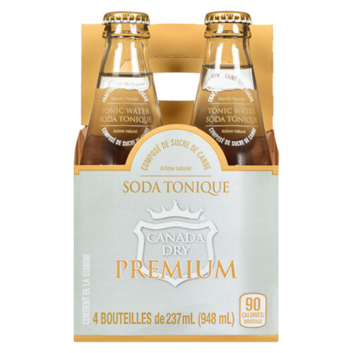 Canada Dry Premium Tonic Water 4 x 237 ml (bottles)