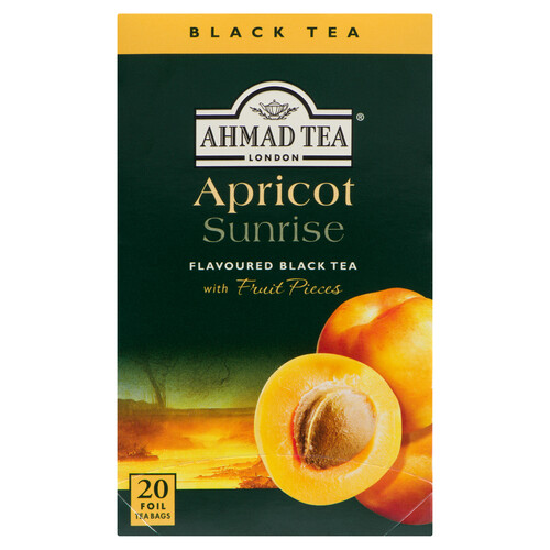 Ahmad Tea London Black Tea Apricot Sunrise 20 Tea Bags 