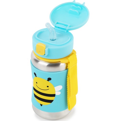 Skip Hop ZOO Stainless Steel Straw Bottle Bumble Bee 1 EA