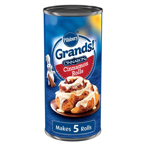 Pillsbury Grands! Cinnabon Cinnamon Rolls With Icing 5 Rolls 496 g