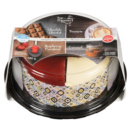 Top Dessert Frozen Sampler Mousse Cake 6-Inch 450 g