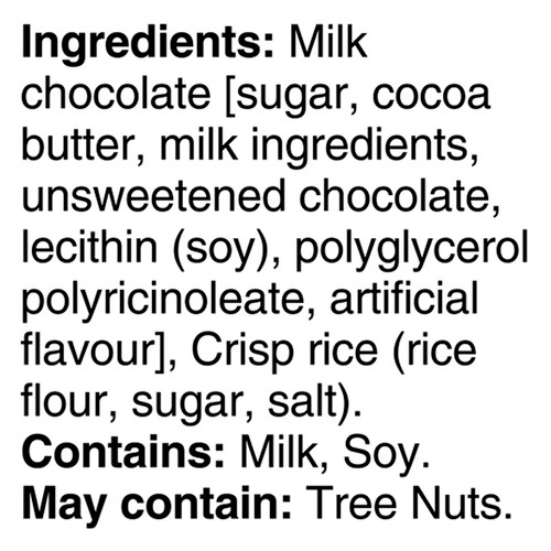 Hershey's Solid Milk Chocolate Bunny With Rice Crisps Crunchy 150 g