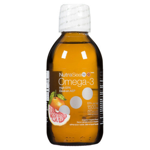 Nature's Way NutraSea Hp +D Omega-3 Liquid Grapefruit Tangerine 200 ml