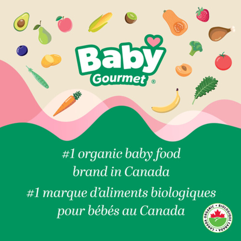 Baby Gourmet Organic Baby Food Banana Apple Beet Berry 128 ml Voilà