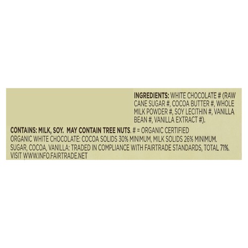 Green & Blacks Organic White Chocolate Bar 90 g