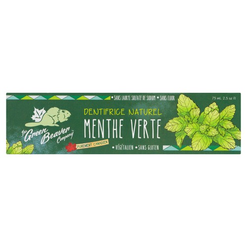 The Green Beaver Company Toothpaste Spearmint 75 ml