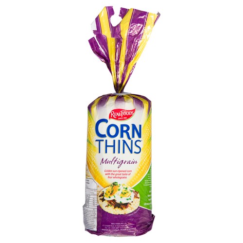 Real Foods Gluten-Free Corn Thins Multigrain 150 g