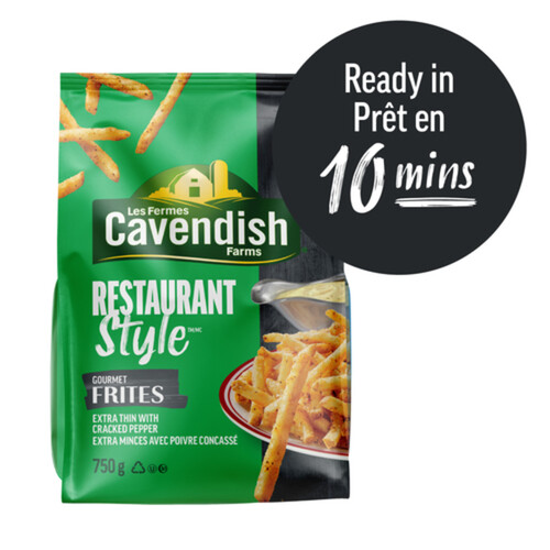 Cavendish Farms Gourmet Fries Extra Thin Restaurant Style 750 g (frozen)