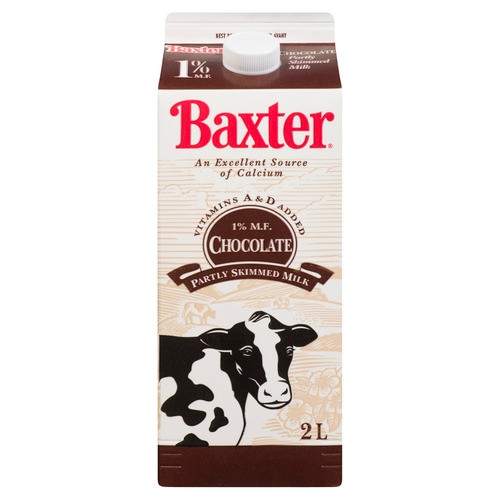 Baxter Chocolate Milk 1% 2 L
