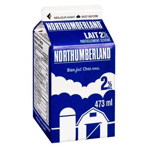 Northumberland 2% Milk Partly Skimmed 473 ml