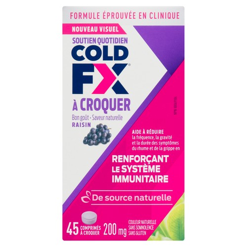 Cold-FX Grape Cold Medicine Chewable 45 Tablets