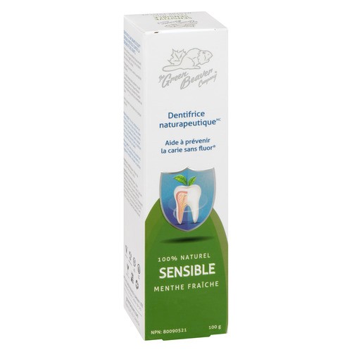 The Green Beaver Company Naturapeutic Toothpaste Sensitive Fresh Mint 100 g
