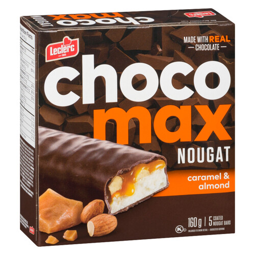 Leclerc Chocomax Nougat Bar Caramel & Almonds 160 g