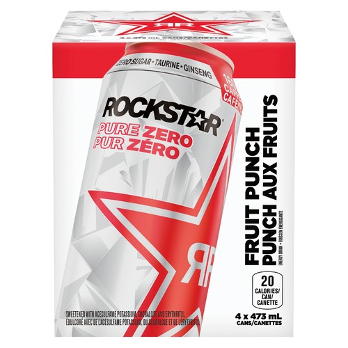 Rockstar Pure Zero Punched 4 x 473 ml (cans)