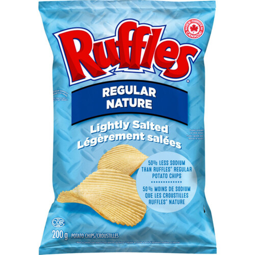Ruffles Regular Potato Chips Lightly Salted 200 g