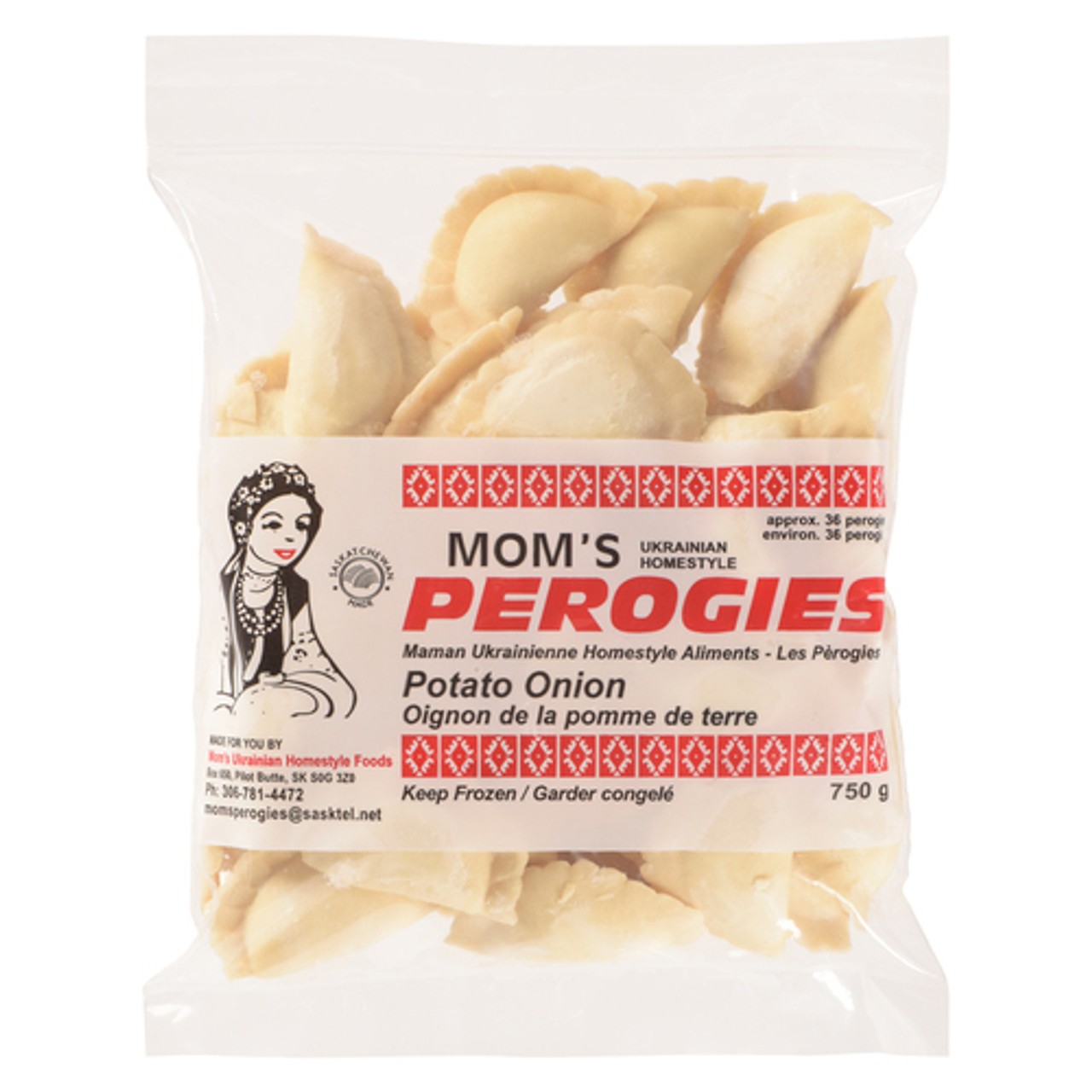 Perogy Princess Mom's Perogies Potato Onion Perogies 750 g (frozen) - Voilà Online ...
