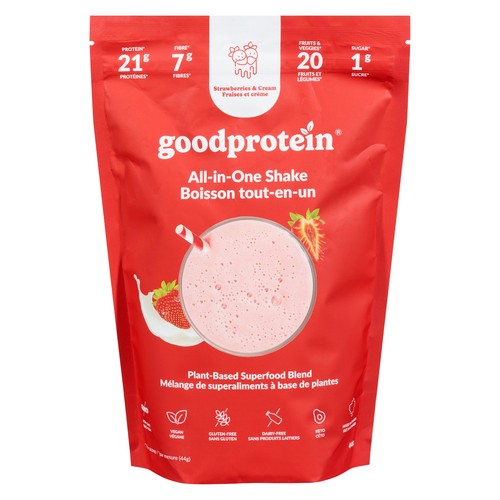 Good Protein Plant Based All-in-One Shake Strawberries & Cream 440 g