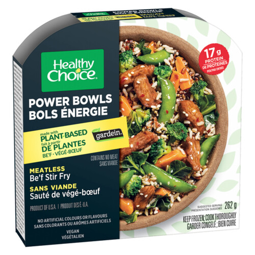 Healthy Choice Frozen Vegan Power Bowl Beef & Vegetable Stir Fry 262 g