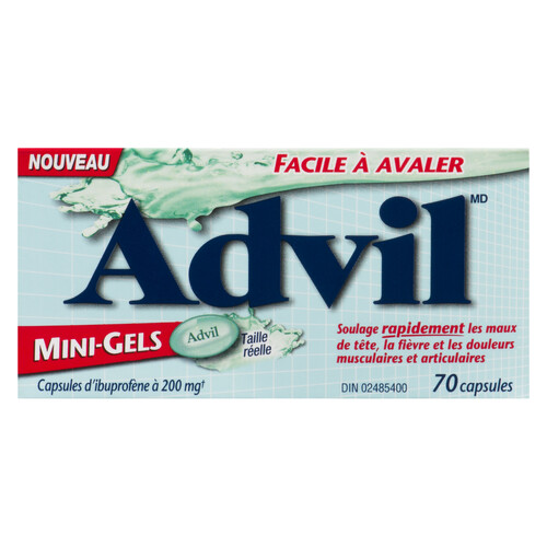 Advil Pain Relief Mini-Gels 70 Capsules 