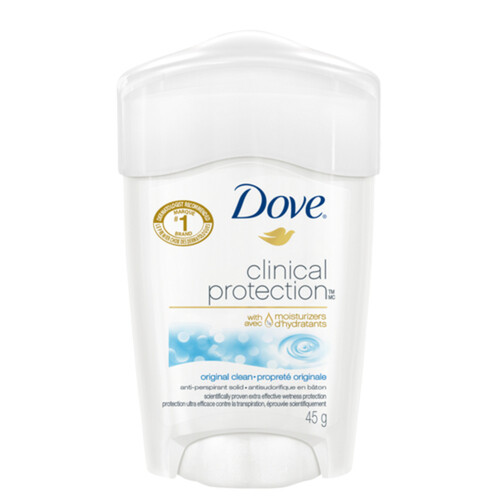 Dove Clinical Protection Antiperspirant Solid Original Clean 45 g