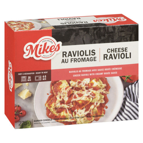 Mikes Frozen Entree Cheese Ravioli With Creamy Sauce 275 g