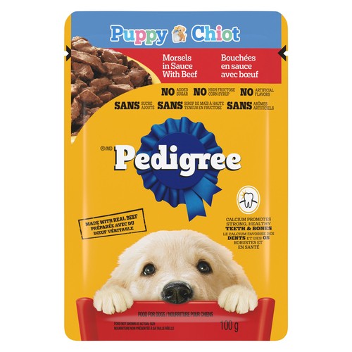 Pedigree Wet Dog Food Morsels in Sauce with Beef 100 g