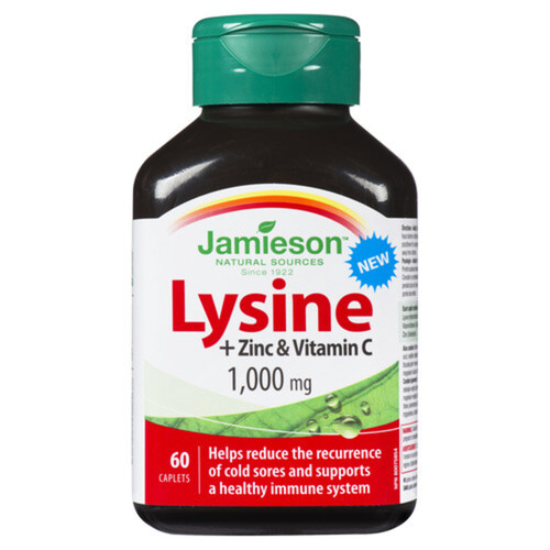 Jamieson Lysine 1000 mg Caplets 60 Count