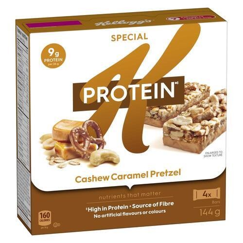 Kellogg's Special K Protein Bars Cashew Caramel Pretzel 4 x 36 g