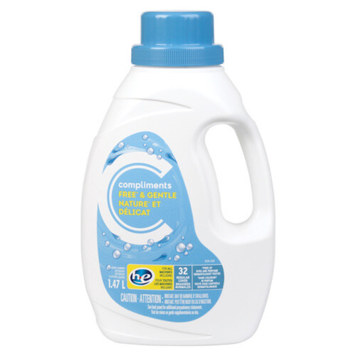 Compliments Liquid Laundry Detergent Free & Gentle 1.47 L