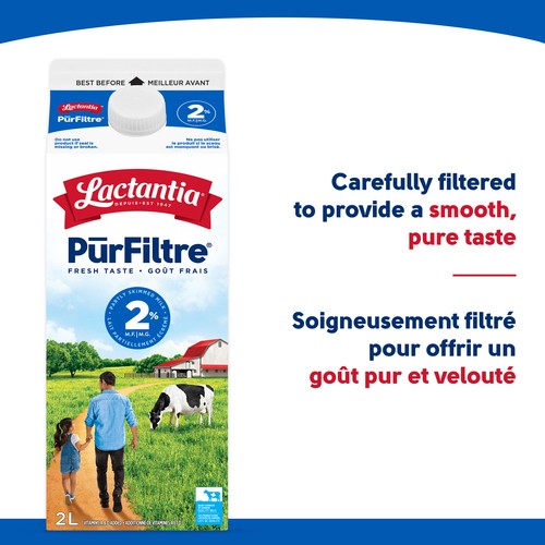 Lactantia PurFiltre 2% Milk Partially Skimmed 2 L