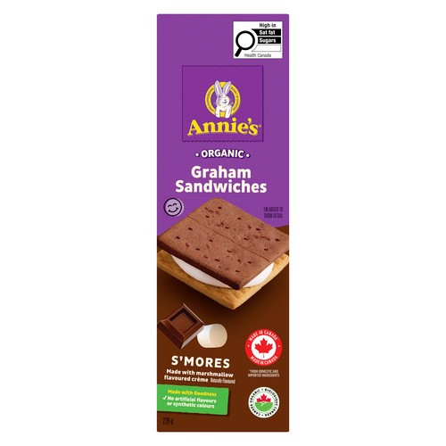 Annie’s Organic S'mores Graham Sandwiches Chocolate And Marshmallow 226 g