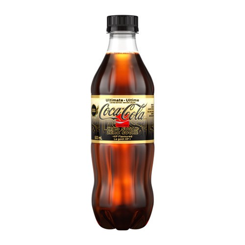 Coca-Cola Zero Sugar Soft Drink Ultimate 500 ml (bottle)